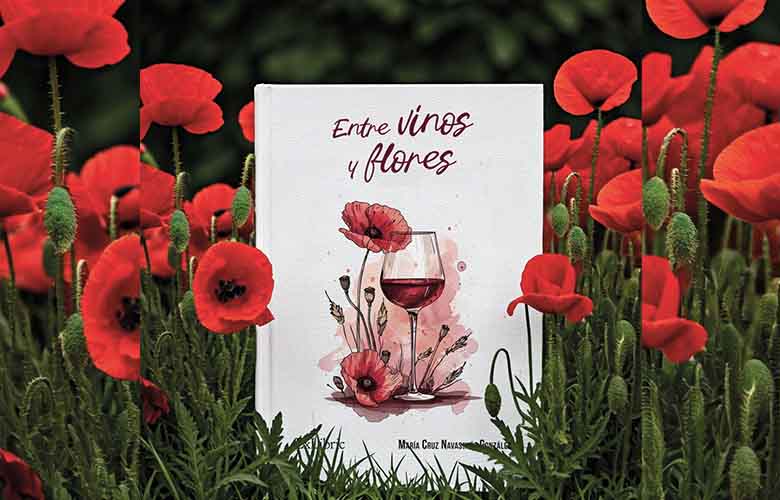 La utebana María Cruz Navascués publica «Entre vinos y flores»