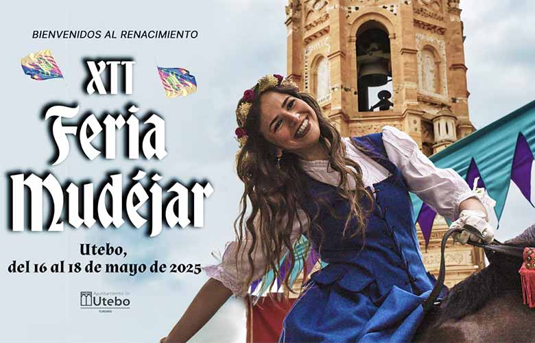 Cartel de la Feria Mudejar de Utebo 2025