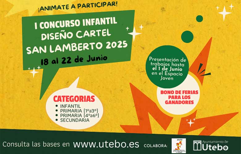 I Concurso infantil de Cartel de Fiestas de San Lamberto de Utebo 2025