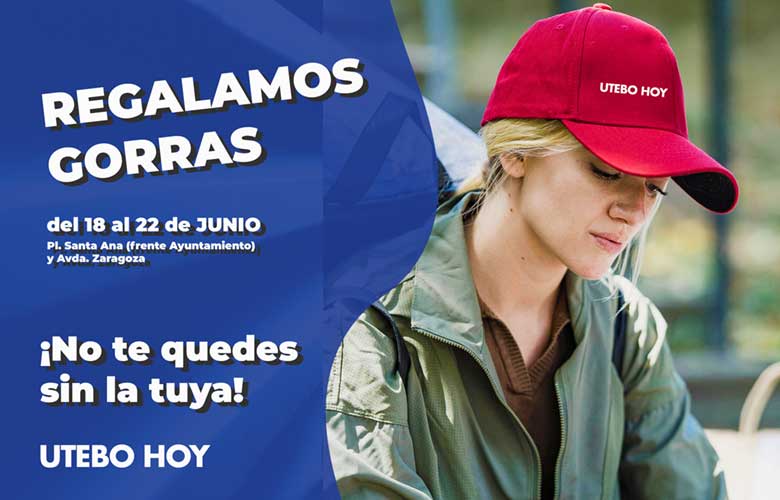 Regalamos gorras con el logo de nuestro diario online UteboHoy
