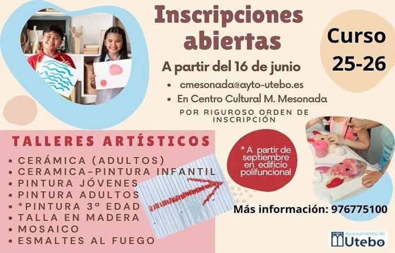 Talleres Artísticos en Utebo 25-26