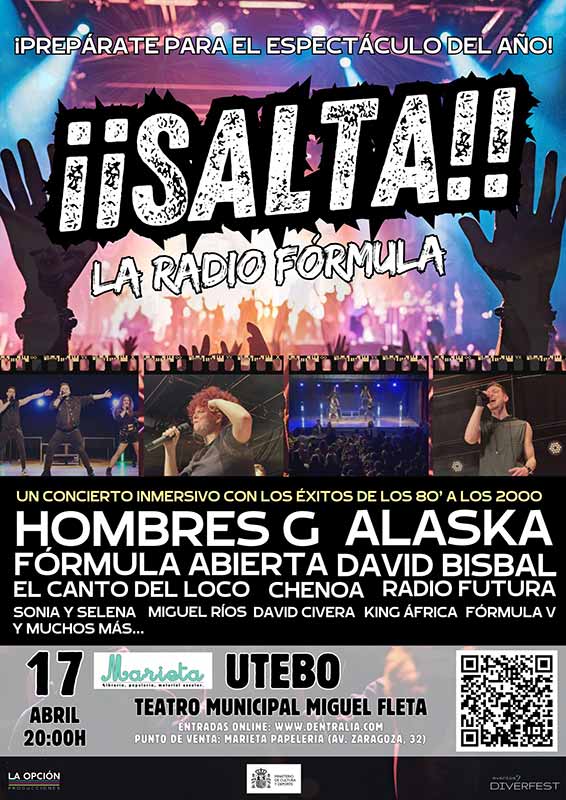 ¡SALTA! La radio fórmula aterriza en el Teatro Municipal Miguel Fleta de Utebo